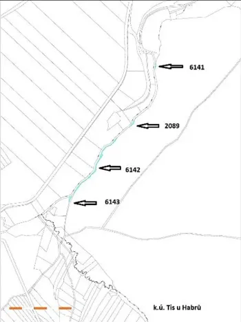 Prodej lesa, Tis, 906 m2