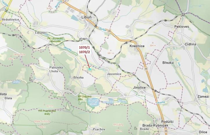 Dražba lesa, Kněžnice, 2271 m2