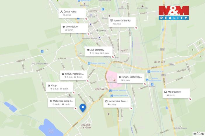 Prodej zahrady, Broumov, Smetanova, 507 m2