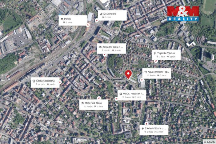 Prodej bytu 3+kk, Teplice, Palackého, 66 m2