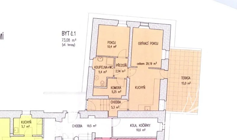 Pronájem bytu 2+kk, Kutná Hora, Kremnická, 58 m2