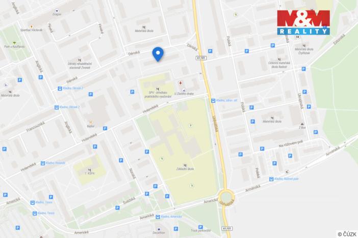 Pronájem bytu 2+1, Kladno - Kročehlavy, Dánská, 49 m2