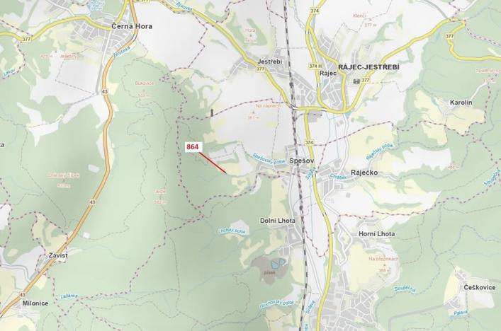 Dražba lesa, Spešov, 297 m2