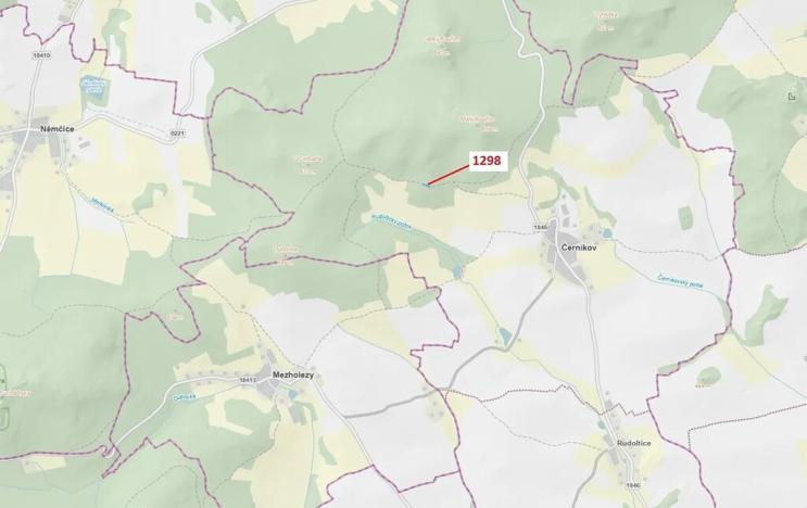 Dražba lesa, Černíkov, 522 m2