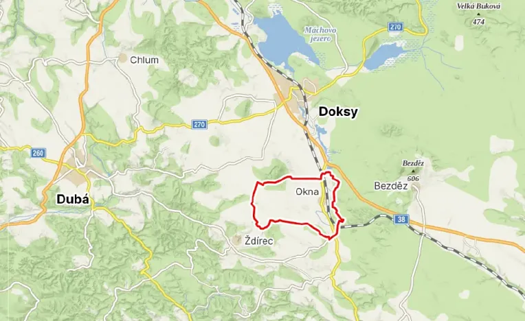 Dražba pozemku, Okna, 5544 m2