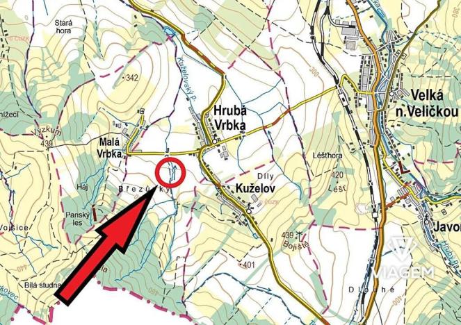 Prodej pole, Hrubá Vrbka, 1379 m2