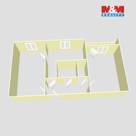 Pronájem bytu 2+1, Ostrava - Hrabůvka, Mitušova, 50 m2