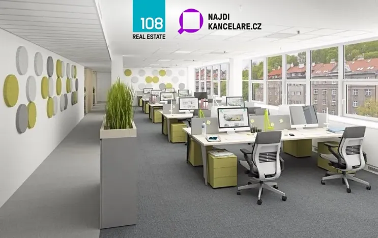 Pronájem kanceláře, Praha - Smíchov, Radlická, 234 m2