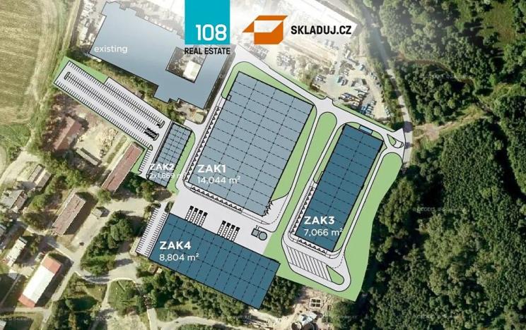 Pronájem skladu, Zákupy, Nové Zákupy, 7066 m2