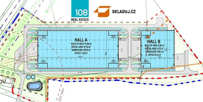 Pronájem skladu, Branišovice, 15000 m2