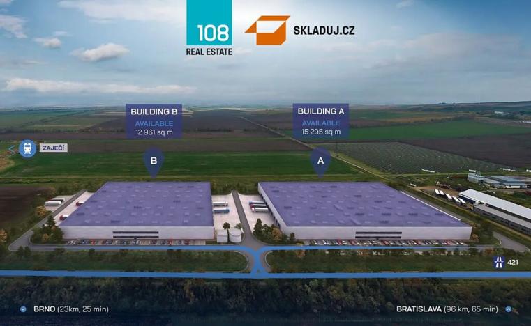 Pronájem skladu, Zaječí, 3000 m2