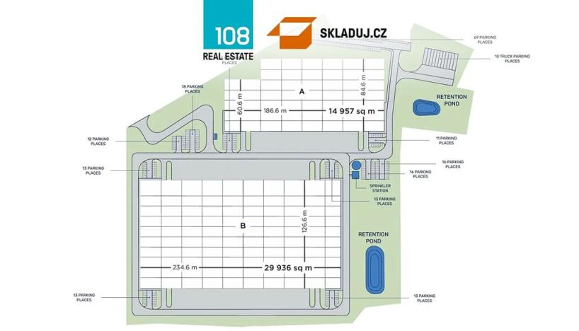 Pronájem skladu, Velká Bíteš, 22000 m2