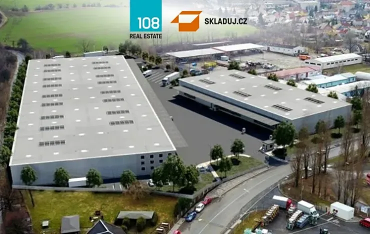 Pronájem skladu, Bílina, Teplická, 3477 m2