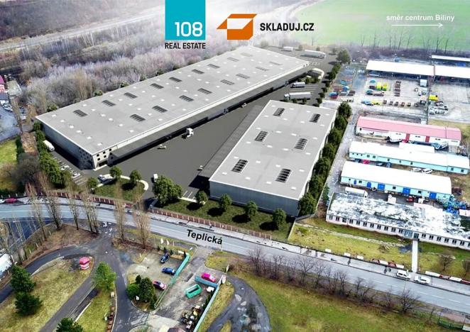 Pronájem skladu, Bílina, Teplická, 3477 m2