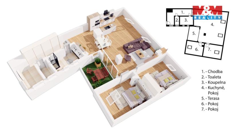 Prodej bytu 3+kk, Brno - Komárov, Plotní, 125 m2