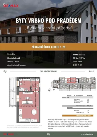 Prodej bytu 1+kk, Vrbno pod Pradědem, Žižkova, 40 m2