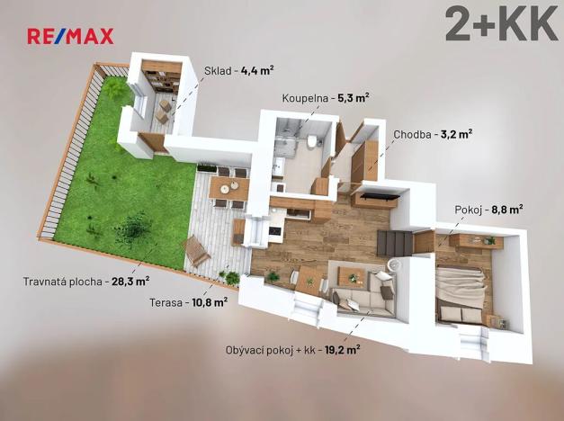 Prodej bytu 2+kk, Svoboda nad Úpou, Nádražní, 36 m2