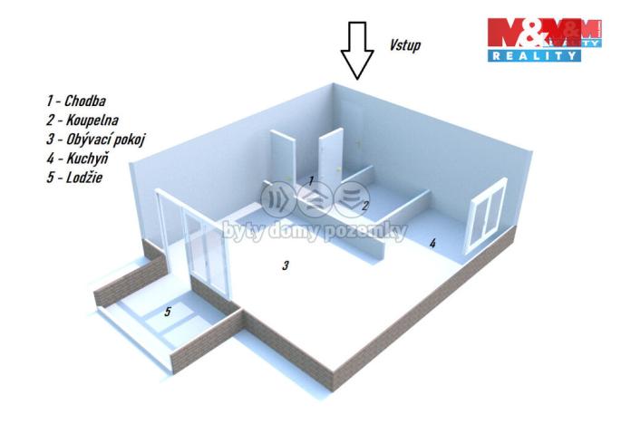 Pronájem bytu 1+kk, Rychnov nad Kněžnou, Javornická, 40 m2