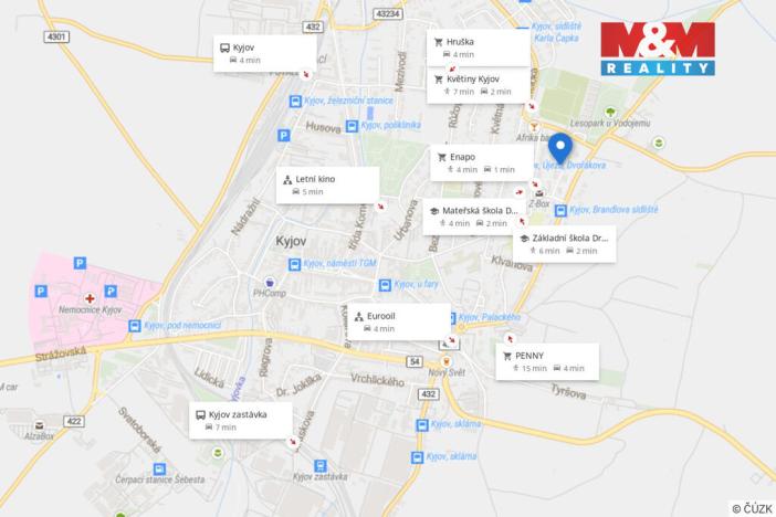 Pronájem bytu 1+1, Kyjov, Sídliště U Vodojemu, 31 m2