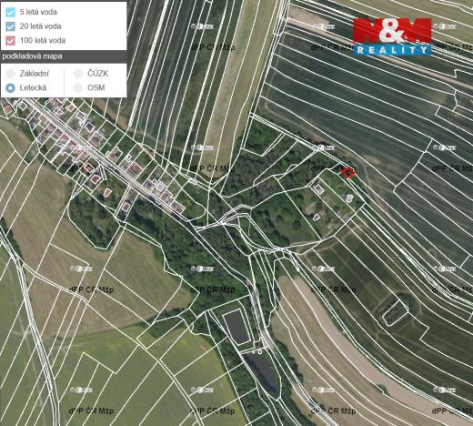 Prodej pole, Bystřice, 163 m2