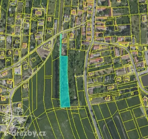 Dražba pozemku pro bydlení, Ondřejov, 4244 m2
