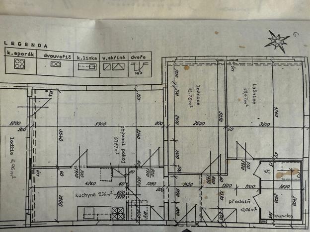 Prodej bytu 3+1, Praha - Chodov, Nechvílova, 80 m2