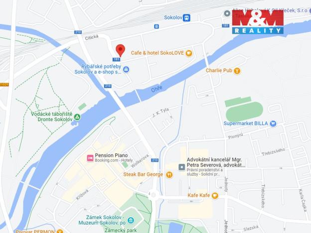 Pronájem bytu 1+1, Sokolov, Nádražní, 50 m2