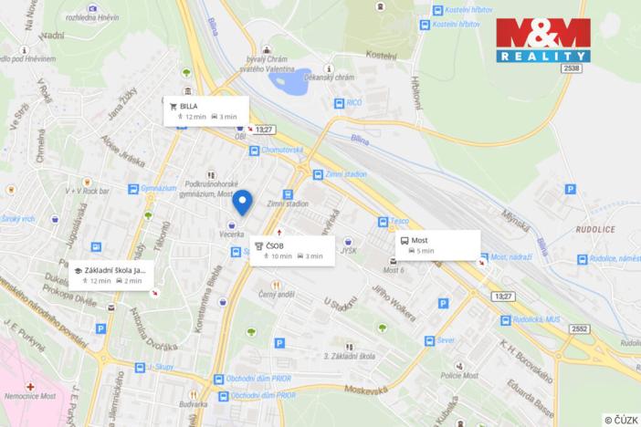 Prodej bytu 1+1, Most, W. A. Mozarta, 39 m2