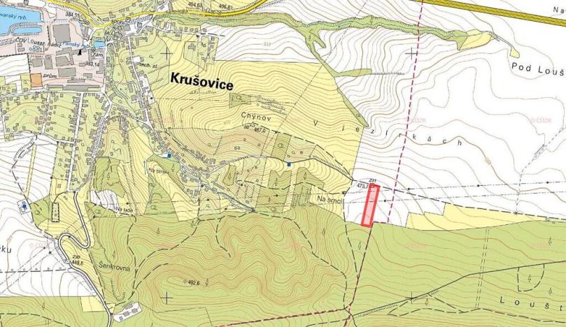 Prodej pole, Krušovice, 5910 m2