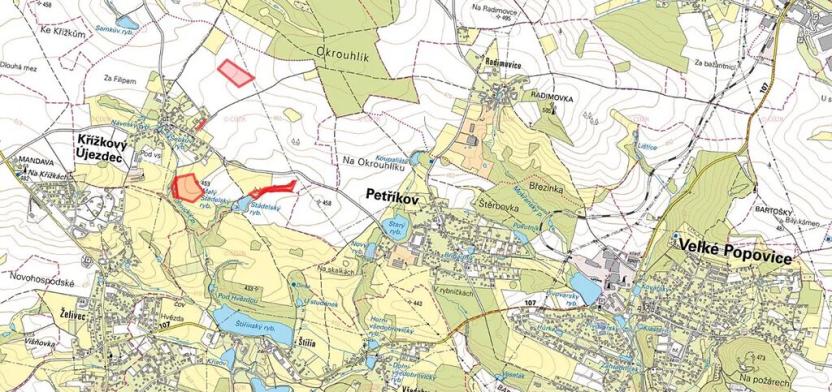 Prodej pole, Křížkový Újezdec, 17870 m2