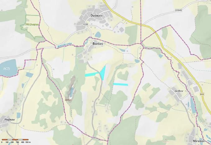 Prodej pole, Boršov, 33442 m2