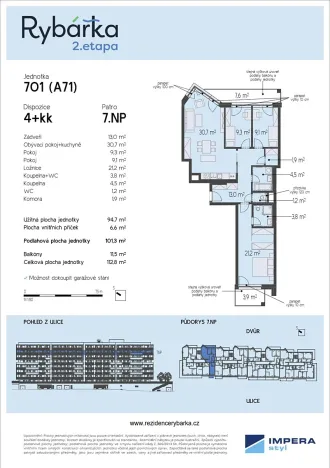 Prodej bytu 4+kk, Brno, Rybářská, 94 m2