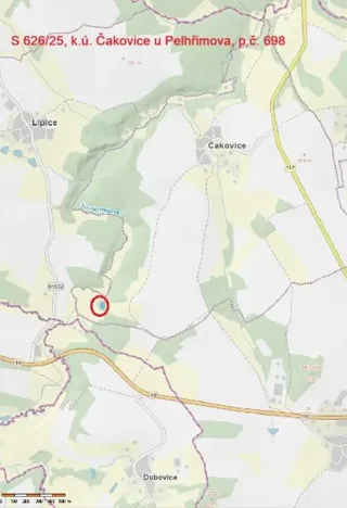 Prodej lesa, Pelhřimov, 1759 m2