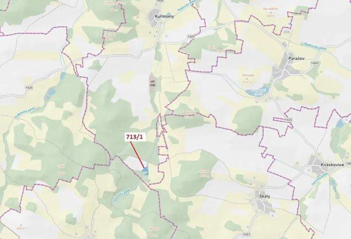 Dražba lesa, Kuřimany, 5067 m2