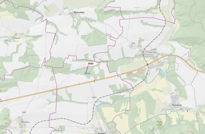 Dražba lesa, Kryry, 7695 m2