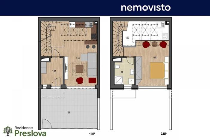Prodej bytu 2+kk, Ostrava, Preslova, 66 m2