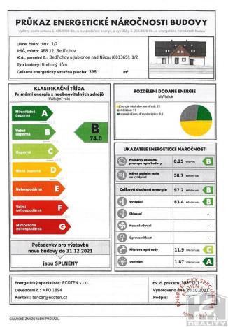 Prodej bytu 2+kk, Bedřichov, 50 m2