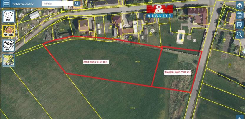 Prodej pozemku pro bydlení, Újezd u Přelouče, 2500 m2