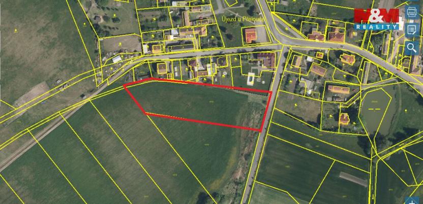 Prodej pozemku pro bydlení, Újezd u Přelouče, 8659 m2