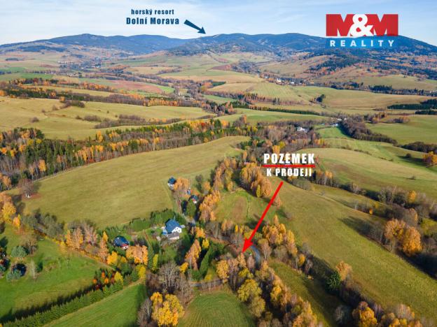 Prodej pozemku pro bydlení, Malá Morava - Zlatý Potok, 544 m2