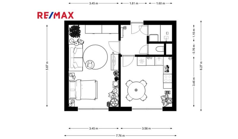 Pronájem bytu 2+kk, Praha - Libuš, Na domovině, 38 m2