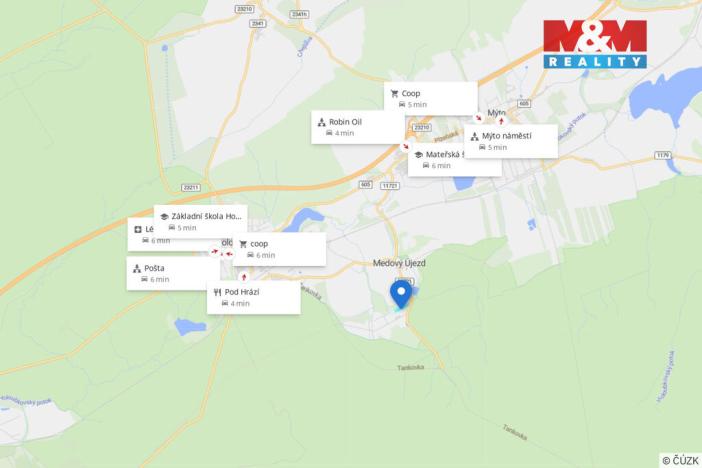 Prodej pozemku pro bydlení, Medový Újezd, 1278 m2