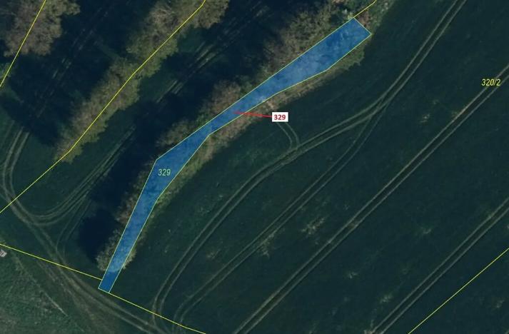 Dražba pozemku, Olešná, 414 m2