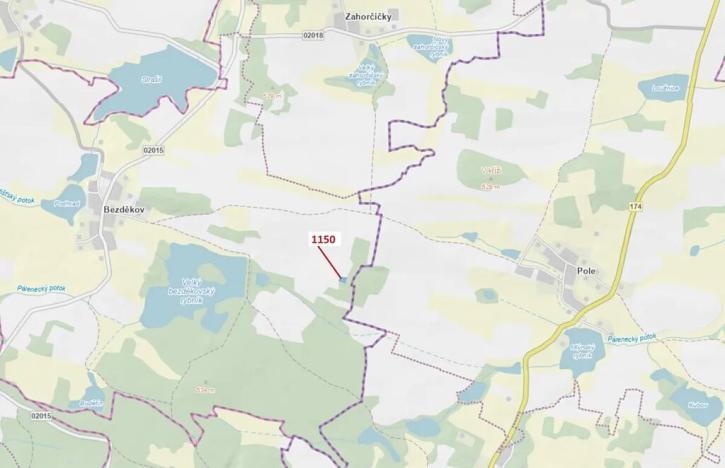 Dražba lesa, Hradiště, 1116 m2