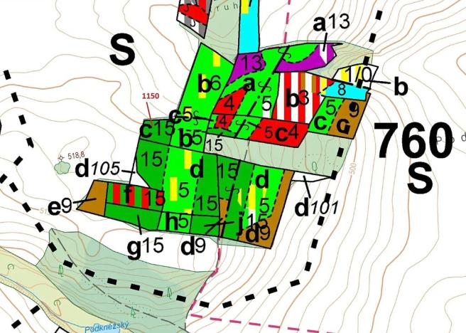 Dražba lesa, Hradiště, 1116 m2