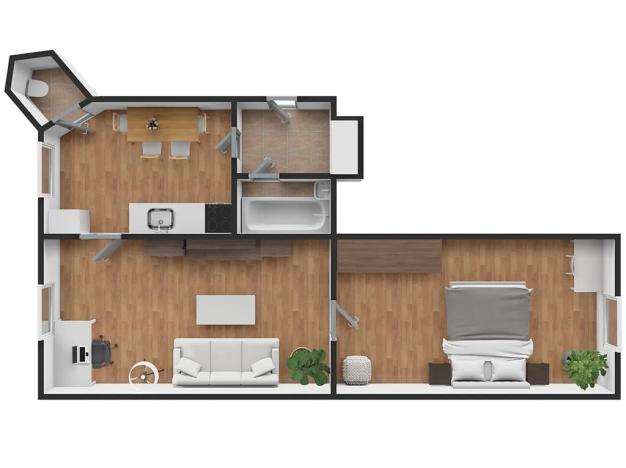 Prodej bytu 2+1, České Budějovice, Žižkova tř., 69 m2