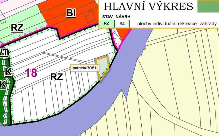 Prodej zahrady, Osíčko, 428 m2