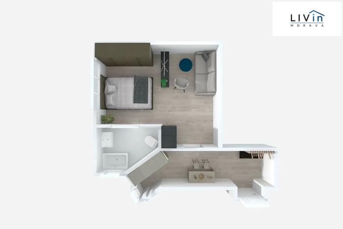 Pronájem bytu 1+1, Olomouc, Starodružiníků, 28 m2