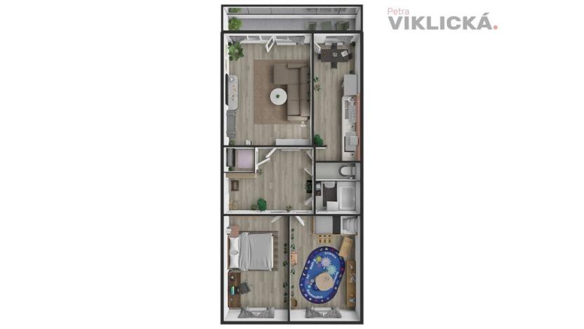 Prodej bytu 3+1, Praha - Záběhlice, Mládežnická, 78 m2