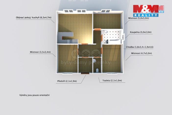 Pronájem rodinného domu, Kyšice, Jižní, 100 m2